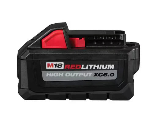 Milwaukee 48-11-1865 RedLithium high output XC6.0 battery on a white background