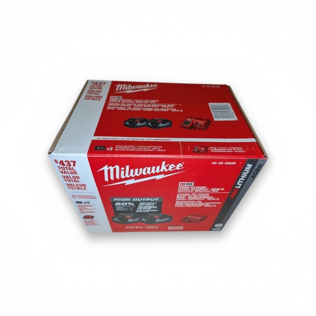 Milwaukee (48-59-1862S) M18 18-Volt Lithium-Ion High Output Starter Kit with Two 6.0 Ah Battery and Charger